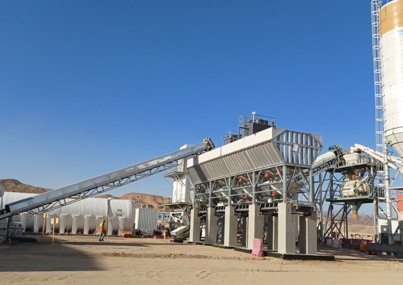 DP Roller's Motorized Pulley Powers Liebherr Cement Mixing Plant in Saudi Arabia Project