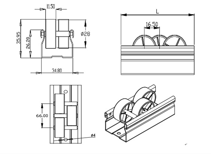 Flow Rails With Guide Flow Rack , Flow Rail , Wheel Track